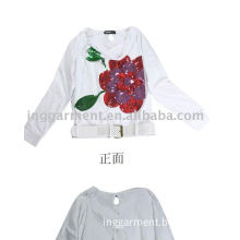 Embroidered ladies' t-shirt